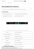 BTEC BUSINESS UNIT 3: FORMULAS Flashcards