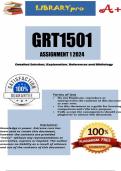 GRT1501 Assignment 1 (QUIZ ANSWERS) 2024 (645966) - DUE 27 March 2024