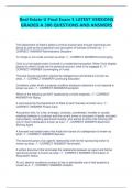 Real Estate U Final Exam 3 LATEST VERSIONS  GRADED A 300 QUESTIONS AND ANSWERS The Department of State's ability to enforce license laws through reprimand and  denial as well as the suspension and revocation of licenses is known as...? - CORRECT ANSWER