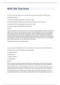  NR 304 HEALTH ASSESSMENT II TESTBANK WITH RATIONAL SOLUTIONS