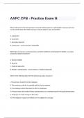 AAPC CPB - Practice Exam B Question And Answer.