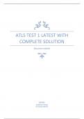 ATLS TEST 1 LATEST WITH COMPLETE SOLUTION