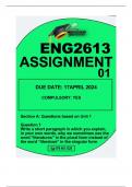 ENG2613 ASSIGNMENT 01 DUE 17APRIL 2024