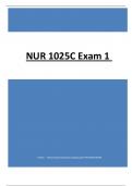 NUR 1025C Exam 1