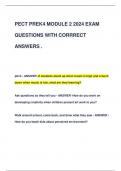 PECT PREK4 MODULE 1 2024 ACTUAL  EXAM QUESTIONS AND ANSWERS.