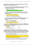NR 326 MENTAL HEALTH PRACTICE QUESTIONS EXAM 3 WEEK 6 QUESTION AND ANSWERS 100% PASS