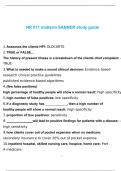 NR 511 midterm SANNER study guide 2024 with complete solution