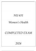 NU 631 WOMEN'S HEALTH EXAM HERZING UNI 2024