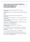 P-98 / Supervise Fuel-Oil Transfer in Buildings Questions & Answers(SCORED A)