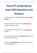 Texas RT jurisprudence exam 2023 Questions and Answers