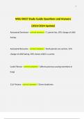 WGU D027 Study Guide Questions and Answers (2023/2024 Update)