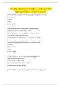 Geriatric Emergencies (Ch. 33) Exam with Questions and Correct Answers