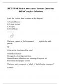 HEENT/M Health Assessment Lessons Questions With Complete Solutions