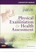 Laboratory manual [to accompany] Physical examination &  -  Jarvis, Carolyn  -  7th Edition, 2016  -  Elsevier  -  9780323265416 