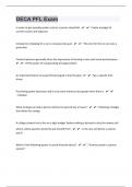 DECA PFL 100 Exam Questions With Correct Answers