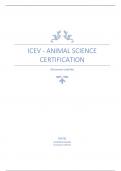 ICEV - Animal Science Certification