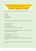 IRS Enrolled Agent Exam Prep - Part 2 | 55 Questions with 100% Correct Answers | Updated & Verified