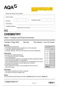 Biology B H422/01: Fundamentals of biology A Level