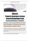 Property and Casualty Illinois  Bundle. 