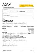 Chemistry B H033/01: Foundations of chemistry AS Level