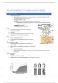 Samenvatting -  Biologie I: toegepaste plantkunde: PLANTSTRUCTUREN EN FUNCTIES