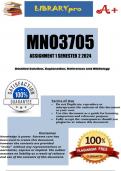 MNO3705 Assignment 1 (COMPLETE ANSWERS) Semester 2 2024