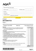 GCE Further Mathematics A Y545/01: Additional Pure Mathematics A Level Question Paper & Mark Scheme (Merged)