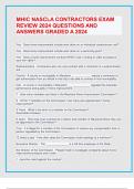 MHIC NASCLA CONTRACTORS EXAM REVIEW 2024 QUESTIONS AND ANSWERS GRADED A 2024 