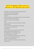 AR155-1X Building Utilities Exit Exam [Reviewer] - BU1 Questions And Answers