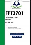 FPT3701 Assignment 2 (QUALITY ANSWERS) 2024