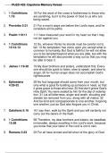 NR 452 PLED 452: CAPSTONE MEMORY VERSES QUESTIONS WITH CORRECT ANSWERS/ VERIFIED ANSWERS