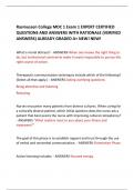 Rasmussen College MDC 1 Exam 1 EXPERT CERTIFIED  QUESTIONS AND ANSWERS WITH RATIONALE (VERIFIED  ANSWERS) ALREADY GRADED A+ NEW! NEW!