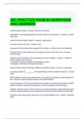 JBL PRACTICE EXAM #4 QUESTIONS AND ANSWERS