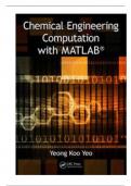 Solution Manual for Chemical Engineering Computation with MATLAB, 1st Edition By Yeong Koo Yeo