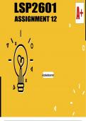 LSP2601 ASSIGNMENT 12-Life Skills