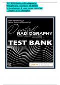 TEST BANK For Dental Radiography: Principles and Techniques 6th Edition by Joen Iannucci & Laura Jansen Howerton, Verified Chapters 1 - 35, Complete Newest Version