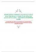 IHUMAN FOR BILLY JOHNSON CC; Not Wanting To Attend School “Billy Johnson is a reliable 13 year old boy who presents with his mother..” SOLUTIONS AS PER MARKING  SCHEME