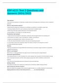 EDF 6221 Test 2 Questions and Answers 2024/2025