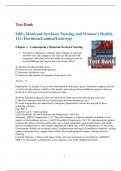 Test Bank For Olds' Maternal-Newborn Nursing & Women's Health Across the Lifespan. 11th Edition...Latest 2024...Download Pdf