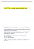   NCLE Review with latest updated test.