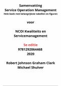 Service Operations Management - Robert Johnston - Nederlandse samenvatting 5e editie 2020 -  Hele boek samengevat met belangrijkste figuren en tabellen - 9781292064468 