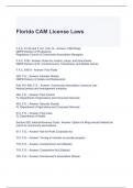 Florida CAM License Laws Exam with complete solutions