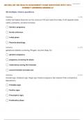 NR-306:| NR 306 HEALTH ASSESSMENT TEST 38 WITH 100% CORRECT ANSWERS| GRADED A+ 