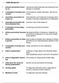 NR-306:| NR 306 HEALTH ASSESSMENT TEST 35 WITH 100% CORRECT ANSWERS| GRADED A+ 