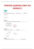 PORTAGE LEARNING CHEM 104 (CHEM104)MODULE 5 