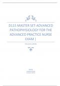 D115 MASTER SET-ADVANCED PATHOPHYSIOLOGY FOR THE ADVANCED PRACTICE NURSE EXAM |