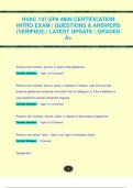 HVAC 147 EPA #609 CERTIFICATION  INTRO EXAM | QUESTIONS & ANSWERS  (VERIFIED) | LATEST UPDATE | GRADED  A+