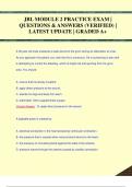 JBL MODULE 2 PRACTICE EXAM |  QUESTIONS & ANSWERS (VERIFIED) |  LATEST UPDATE | GRADED A+