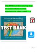 Psychopharmacology: Drugs, the Brain, and Behavior, 3rd Edition TEST BANK By Meyer Nursing, Verified Chapters 1 - 20, Complete Newest Version