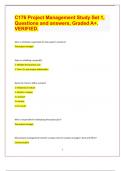 C176 Project Management Study Set 1, Questions and answers, Graded A+. VERIFIED